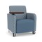 Lesro Siena Guest Chair w/ SwivelTablet, Brshd Steel Legs, RS RainSong Back, MD Titan Seat, RS RainSong Panels SN1101 - alternate 1